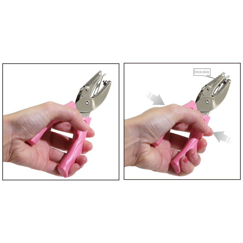 Jeemitery Jeemiter 2 Pack 1/4 Inch Star Shaped Metal Single Handheld Hole Paper Punch Punchers with Soft-Handled for Tags Clothing Ticket - Image 5